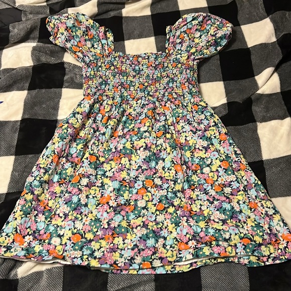 GAP Floral Puffy Sleeved dress size XL - Picture 7 of 12